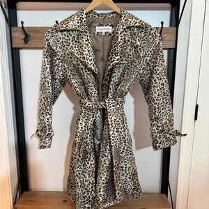 Ramosport luxe Leopard Print Water resistant Pea Coat
